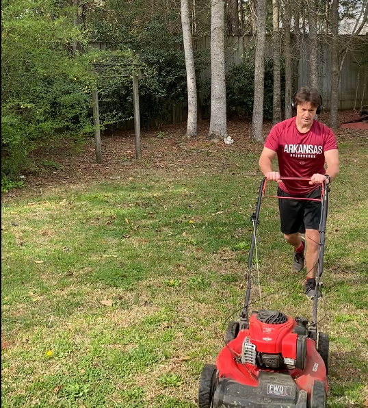 Spring mowing Blank Meme Template