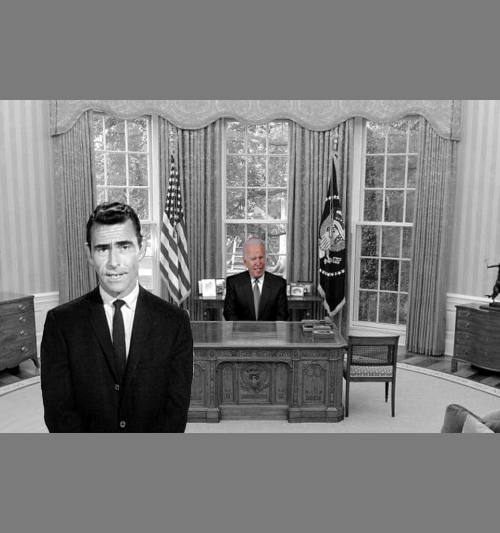 High Quality Biden in the twilight zone Blank Meme Template