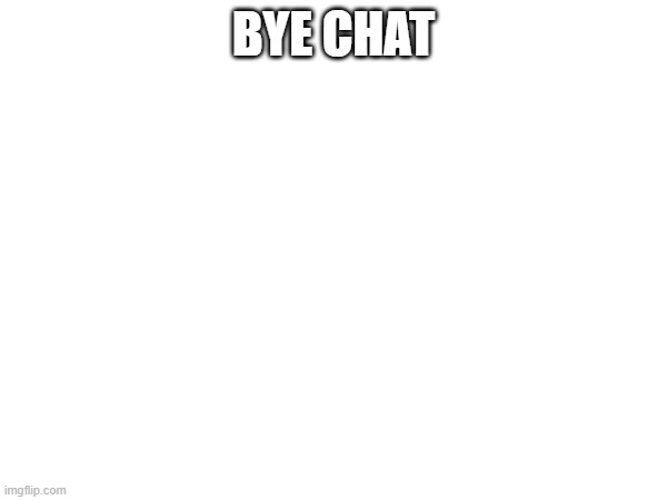 BYE CHAT | made w/ Imgflip meme maker