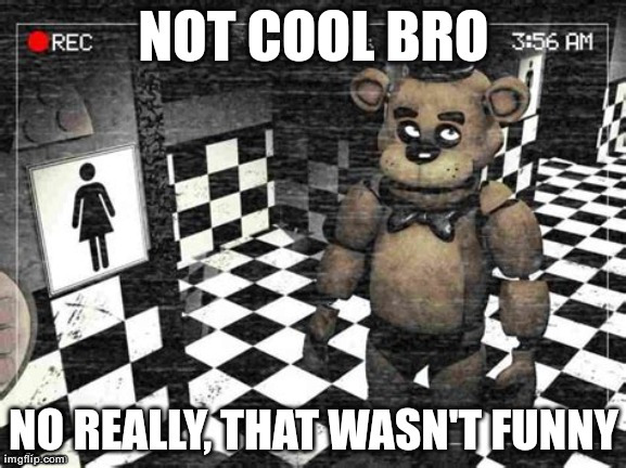 Not cool bro | image tagged in not cool bro | made w/ Imgflip meme maker