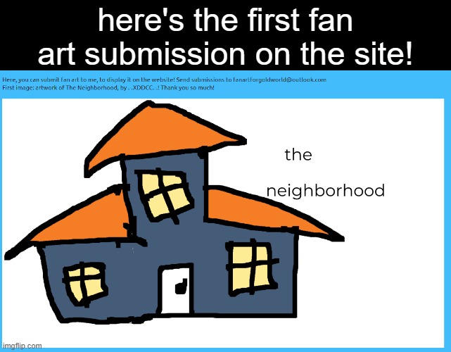 here's the first fan art submission on the site! | made w/ Imgflip meme maker