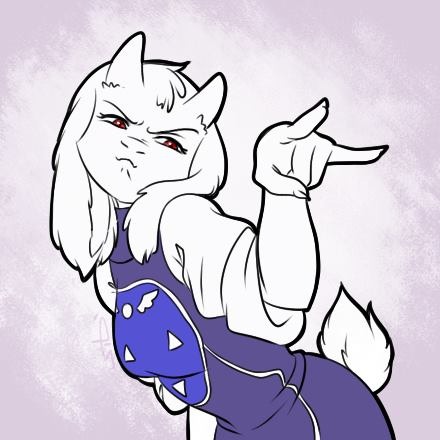 Toriel Stare Reaction Image Blank Meme Template