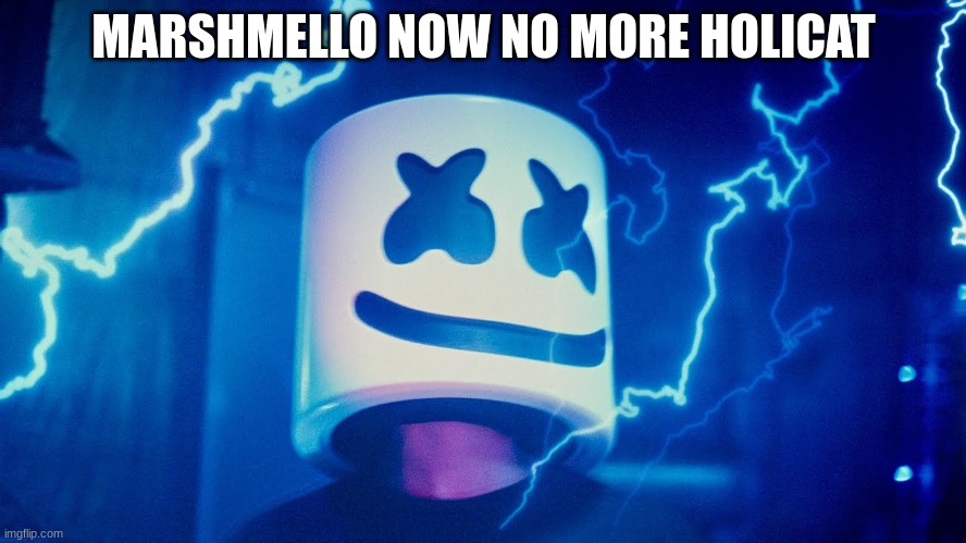 MARSHMELLO NOW NO MORE HOLICAT | image tagged in m | made w/ Imgflip meme maker