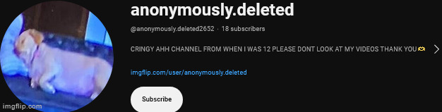 real, i found del's youtube | made w/ Imgflip meme maker