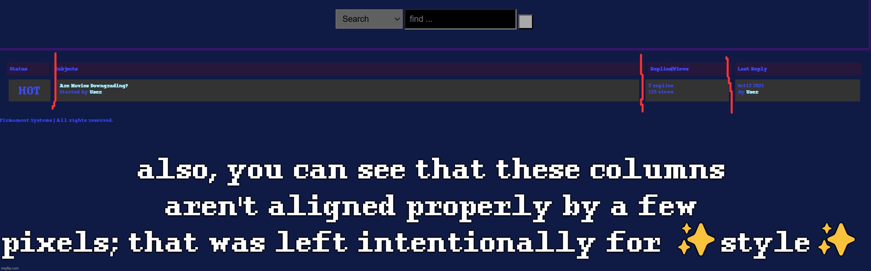 i will be posting, however, nothing but status updates. | also, you can see that these columns aren't aligned properly by a few pixels; that was left intentionally for ✨style✨ | made w/ Imgflip meme maker