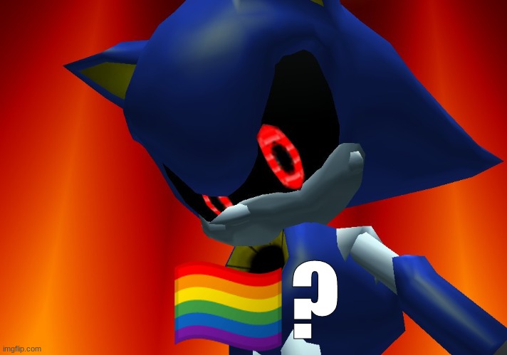 metal sonic gay flag | image tagged in metal sonic gay flag | made w/ Imgflip meme maker