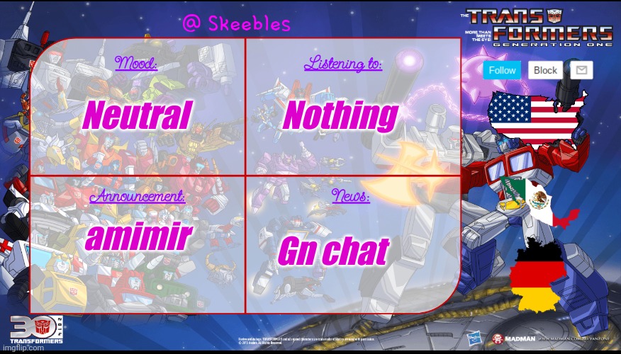 Skeebles announcement temp. | Nothing; Neutral; amimir; Gn chat | image tagged in skeebles announcement temp | made w/ Imgflip meme maker