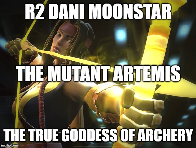 Dani Moonstar | R2 DANI MOONSTAR; THE MUTANT ARTEMIS; THE TRUE GODDESS OF ARCHERY | image tagged in mcoc | made w/ Imgflip meme maker