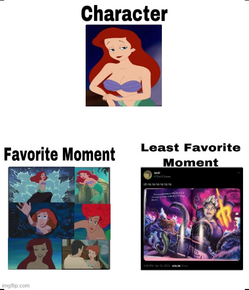 High Quality ariel moments Blank Meme Template