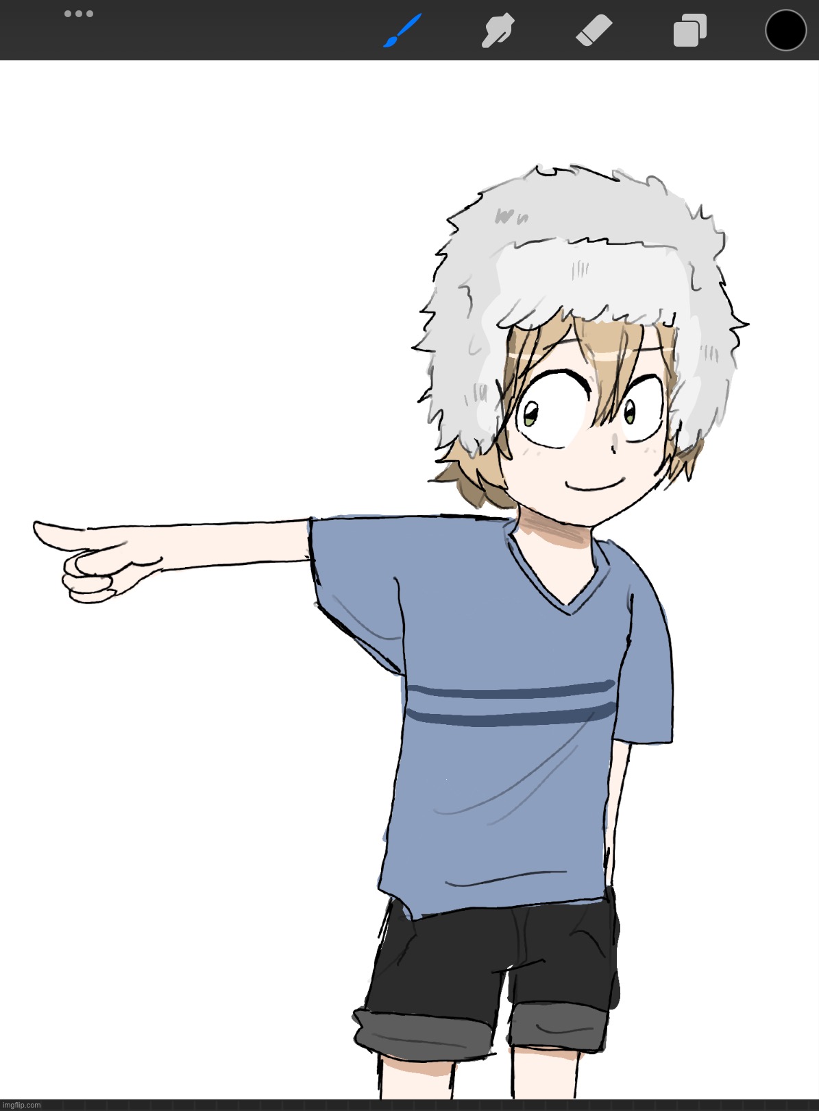 Tryna draw myself as a kid | made w/ Imgflip meme maker