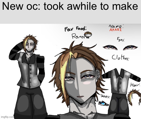 Akari. | New oc: took awhile to make | image tagged in drawing,oc | made w/ Imgflip meme maker