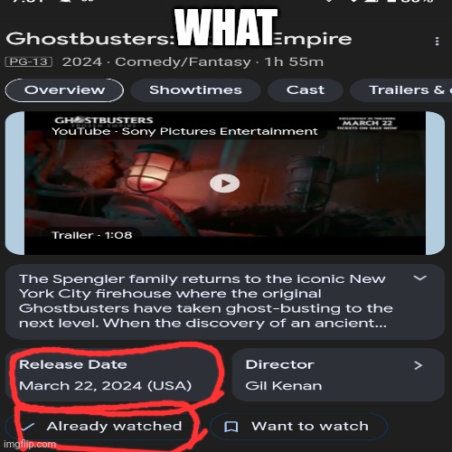 yes | WHAT | image tagged in ghostbusters,time travel | made w/ Imgflip meme maker