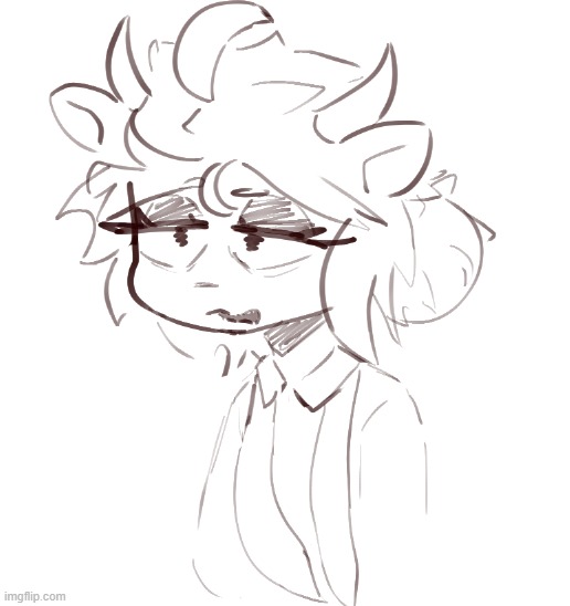 uhhh on a lighter note here's a little creature i created that i think im calling somnia | image tagged in haha wow air we get it youre boring | made w/ Imgflip meme maker