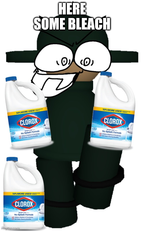 Bomius saw catnap x dogday and bombu and bamburg cringe | HERE SOME BLEACH | image tagged in newer bomius from vs banbodi,banbodi,bomius,bleach,dave and bambi | made w/ Imgflip meme maker