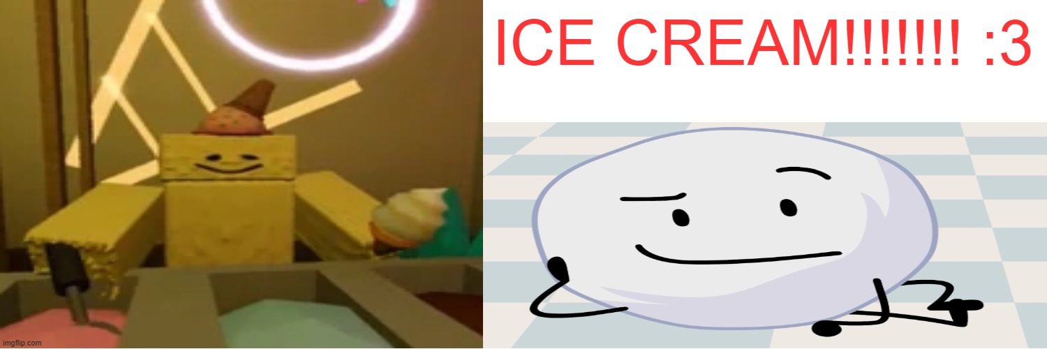 new twitter banner, rate it | ICE CREAM!!!!!!! :3 | made w/ Imgflip meme maker