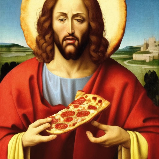 High Quality Jesus Crust Blank Meme Template