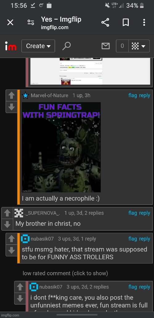 Report him. Ill find the link in a while | made w/ Imgflip meme maker