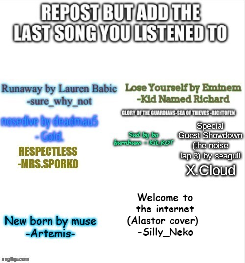 Welcome to the internet (Alastor cover) 
-Silly_Neko | made w/ Imgflip meme maker