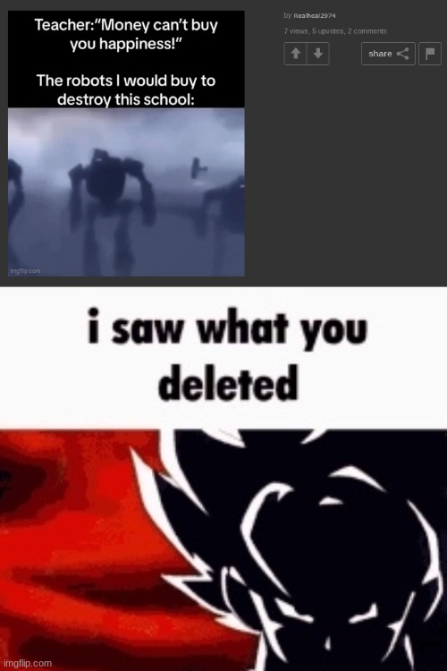 image tagged in i saw what you deleted | made w/ Imgflip meme maker