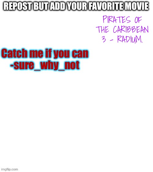 PIRATES OF THE CARIBBEAN 3 - RADIUM. | made w/ Imgflip meme maker