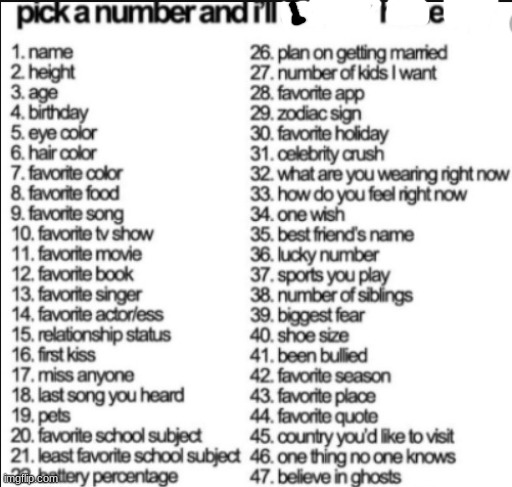 pick a number and i'll answer honestly | image tagged in pick a number and i'll lie | made w/ Imgflip meme maker