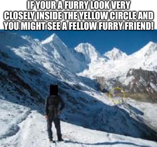 SCP-096 | IF YOUR A FURRY LOOK VERY CLOSELY INSIDE THE YELLOW CIRCLE AND YOU MIGHT SEE A FELLOW FURRY FRIEND! | image tagged in scp-096 | made w/ Imgflip meme maker