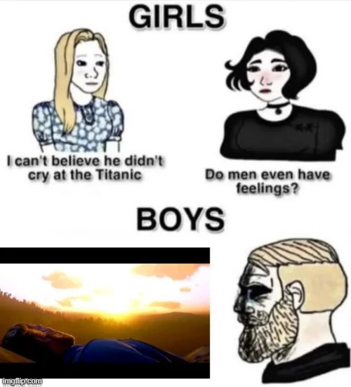 True men cried here | image tagged in do men even have feelings,memes,funny,gaming,relatable | made w/ Imgflip meme maker