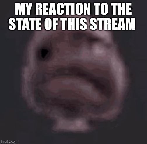 It’s all heck | MY REACTION TO THE STATE OF THIS STREAM | image tagged in the gas is coming | made w/ Imgflip meme maker
