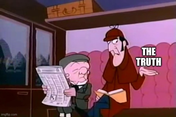Mr Magoo | THE
TRUTH | image tagged in mr magoo | made w/ Imgflip meme maker