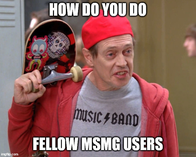 Steve Buscemi Fellow Kids | HOW DO YOU DO; FELLOW MSMG USERS | image tagged in steve buscemi fellow kids | made w/ Imgflip meme maker