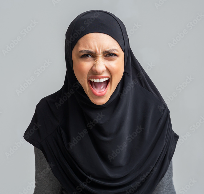 Hijab Karen Blank Meme Template
