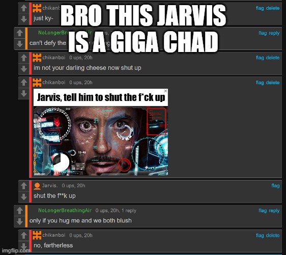 BRO THIS JARVIS IS A GIGA CHAD | made w/ Imgflip meme maker