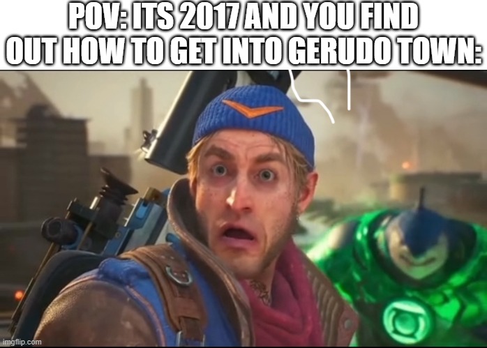 Captain Boomerang | POV: ITS 2017 AND YOU FIND OUT HOW TO GET INTO GERUDO TOWN: | image tagged in captain boomerang,legend of zelda | made w/ Imgflip meme maker
