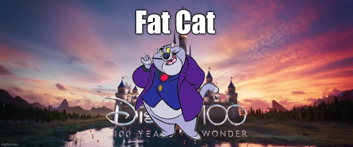 Fat Cat | Fat Cat | image tagged in disney,deviantart,80s,disney channel,1980s,1990s | made w/ Imgflip meme maker