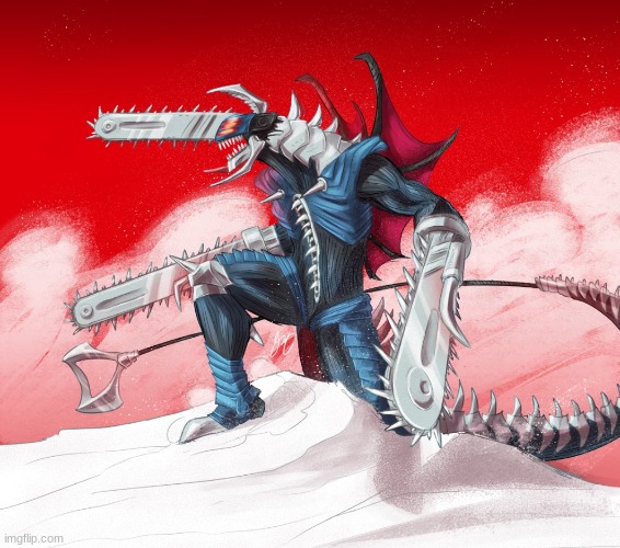 Chainsaw Gigan (Art by PyrasTerran) | made w/ Imgflip meme maker