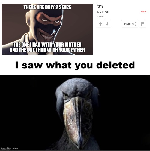 image tagged in i saw what you deleted | made w/ Imgflip meme maker