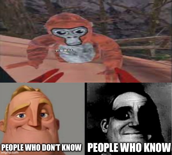 P-B-B-V_L-I-V-E-S.txt | PEOPLE WHO KNOW; PEOPLE WHO DON’T KNOW | image tagged in people who don't know vs people who know,gorilla tag,pbbv | made w/ Imgflip meme maker