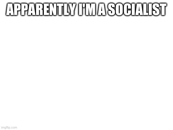 APPARENTLY I'M A SOCIALIST | made w/ Imgflip meme maker