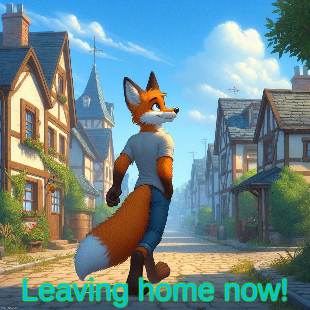 picture = ai | Leaving home now! | made w/ Imgflip meme maker