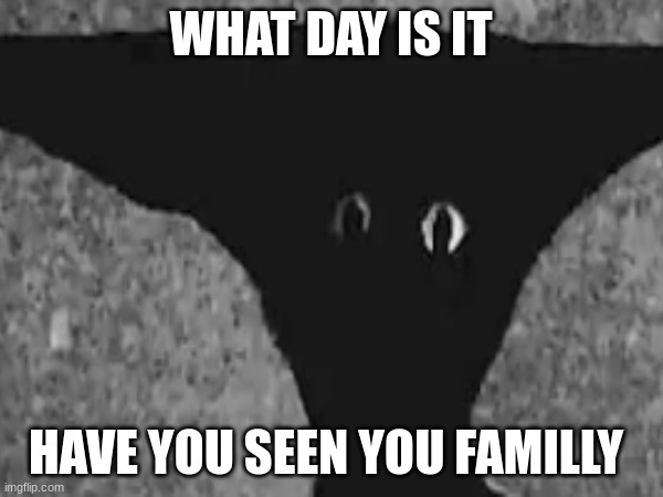 WHAT DAY IS IT HAVE YOU SEEN YOU FAMILLY | made w/ Imgflip meme maker