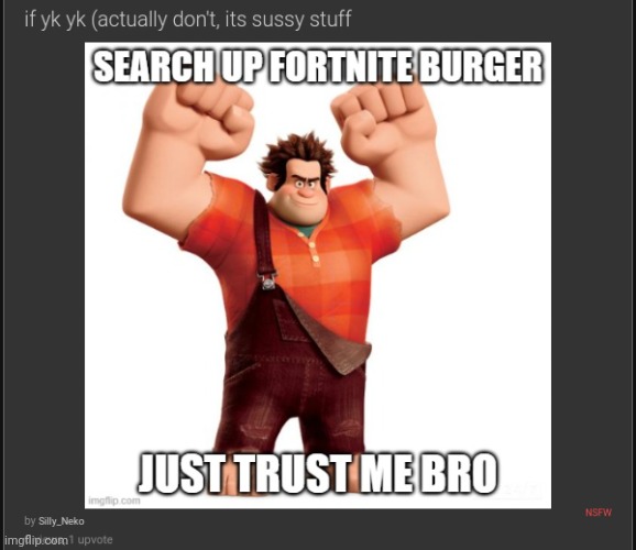 Bro likes burger tongue | made w/ Imgflip meme maker
