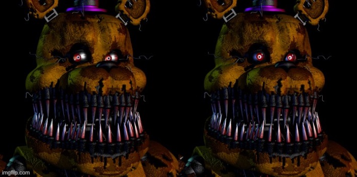 nightmare fredbear guilty | image tagged in nightmare fredbear guilty | made w/ Imgflip meme maker