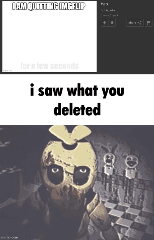 image tagged in i saw what you deleted | made w/ Imgflip meme maker