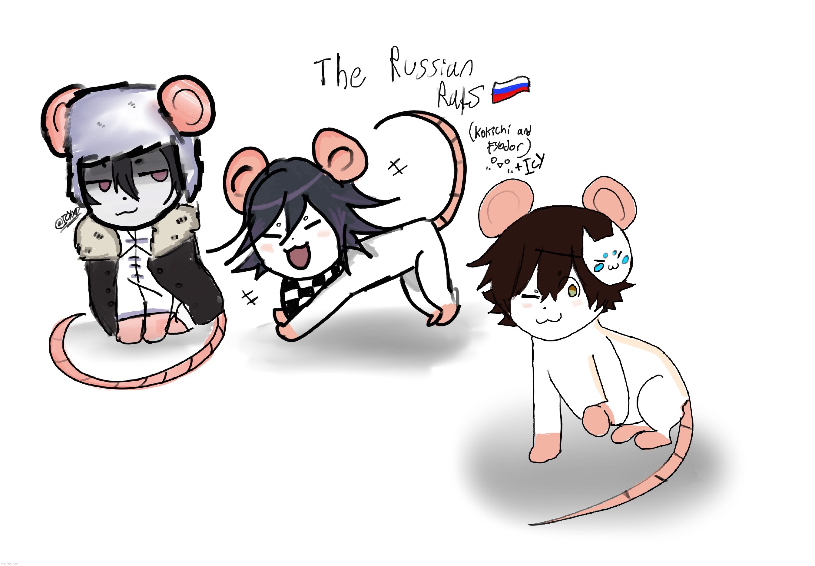 The Russian Rats (I added myself to the trio hahaha) | made w/ Imgflip meme maker