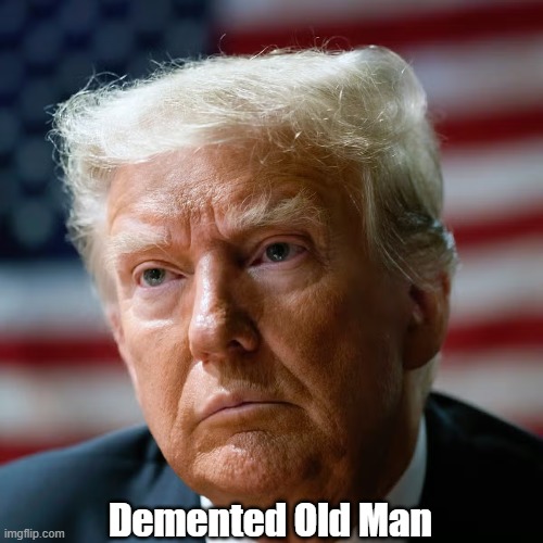 Demented Old Man | Demented Old Man | image tagged in demented,dementia,trump,old man | made w/ Imgflip meme maker