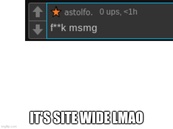 IT'S SITE WIDE LMAO | made w/ Imgflip meme maker