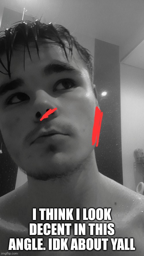 -ES | I THINK I LOOK DECENT IN THIS ANGLE. IDK ABOUT YALL | made w/ Imgflip meme maker