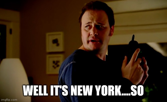 New York | WELL IT'S NEW YORK....SO | image tagged in jake from state farm | made w/ Imgflip meme maker