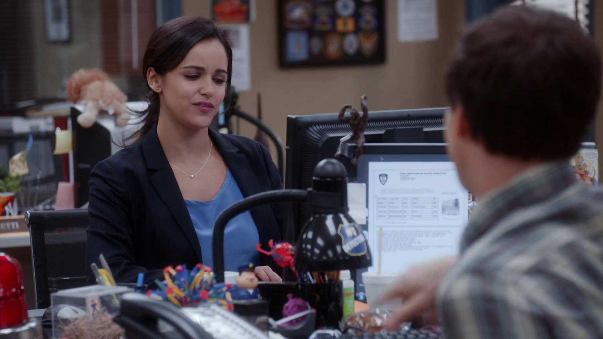 High Quality Brooklyn 99 Amy And Jake At Computers Blank Meme Template