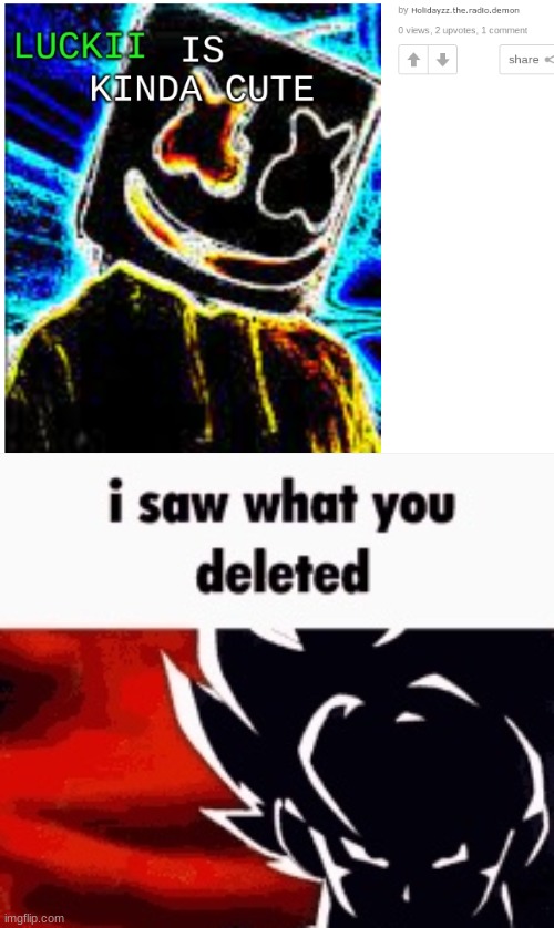 @holidayzz.the.radio.demon | image tagged in i saw what you deleted | made w/ Imgflip meme maker